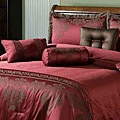 Fontain Burgundy 7-piece Comforter Set