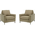 Venezia Chenille Fabric Chairs (Set of 2)