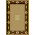 Alexa Cameo Oriental Border Beige Rug (5'3 x 7'9)