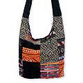 'Hmong Colors' Cotton Sling Tote Bag (Thailand)