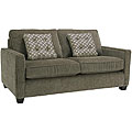 Calabria Graphite Grey Chenille Fabric Apartment Sofa Bed