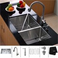 Kraus Stainless Steel Undermount Kitchen Sink, Faucet and Dispenser