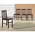 Espresso Wood Dining Chairs (Set of 4)