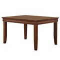 Ashlyn 60-inch Brown Solid Wood Dining Table