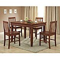 Ashlyn 5-piece Brown Solid Wood Dinette Set