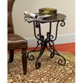Free supportive article for French iron Taylor Side Table with Scroll Base