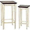 Antiqued Lynne Nesting Tables (Set of 2)