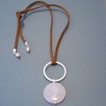 Sterling Silver 'Coffee in Aspen' Turquoise Necklace (USA)