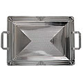 Carlisle Foodservice 17 7/8 x 13 Geometic Bordered Tray With Handles