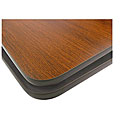 Rectangular 24-in x 30-in Mahogany/ Black Tabletop