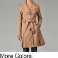 DKNY Women's Belted Rain/ Trench Coat