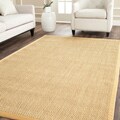 Hand-woven Resorts Natural/ Beige Fine Sisal Rug (4' x 6')