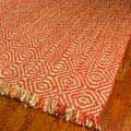 Hand-woven Arts Natural/ Rust Fine Sisal Rug (9' x 12')