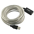 Active USB 2.0 Type A to A 16-foot Translucent Extension Cable