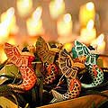 Set of 4 'Flying Mermaids' Wood Ornaments (Indonesia)