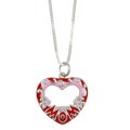 Sterling Essentials Sterling Silver Enamel Pretty in Pink 'Mom' Picture Frame...