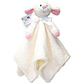Piccolo Bambino Soft White and Pink Sheep Blanket