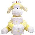 Piccolo Bambino Coral Blanket and Big Yellow Toy Giraffe