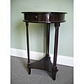 Mahogany Wood Round Side Table (Indonesia)