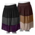 Adi Designs Junior's Colorblock Tiered Skirt