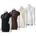 Be Lush Women's Plus Size High-neck Cap-sleeve Pintucked Top