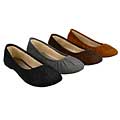 Glaze by Adi Women's Plush Lined Microsuede Ballet Flats