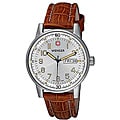 Wenger Men's Swiss Military Commando Day-Date XL Brown Watch