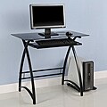 Alexa Glass Black Computer Desk