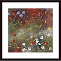 Aleah Koury 'Gardens in the Mist III' Wood Framed Art Print