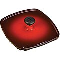 Are you looking for information about Pottery porcelain Lodge Color Red Enamel 8.5-inch Square Panini Press