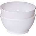 CaliBowl Santa Cruz Stack Surf Wax White Mixing Bowls (Set of 2)