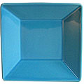 Waechtersbach Small Square Rimmed Turquoise Plates (Set of 2)