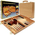Deluxe Wooden Backgammon Set