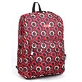 J World Honey Comb Red 17-inch School Backpack