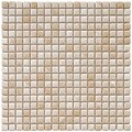 SomerTile 12x12-in Samoan 9/16-in Perla Bone Porcelain Mosaic Tile (Pack of 10)