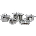 Gourmet Chef 10-piece Stainless Steel Cookware Set
