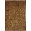 Set of 2 Hand-knotted Gold Wool Istanbul Rugs (2' x 3')