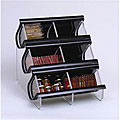 EZ-Organizer Black Double Condiment Display
