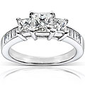 14k Gold 1 1/2ct TDW Princess Diamond Engagement Ring (H-I, I1-I2)