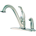 Moen Single Handle Stainless Kitchen Faucet with Sidespray