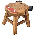Handmade Kids' 'Friendly Hippo' Sitting Stool (Thailand)