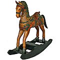 Handmade Wild West Decorative Wood Rocking Horse (Thailand)