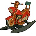 Handmade Decorative Rocking Motorcylce (Thailand)