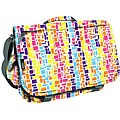 J World 'Thomas' Neon Squares Laptop Messenger Bag