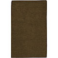 Set of 2 Hand-woven Brown Wool Olympus Rugs (2' x 3')