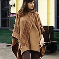 'Heritage' Alpaca Wool Reversible Poncho (Peru)