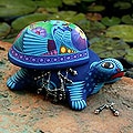 Ceramic 'Honored Turtle' Jewelry Box (Mexico)