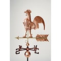Full Size Copper Polished Rooster Weathervane