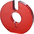 Roth 10-inch Red Resin Wheel Vase