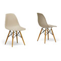 Wood Leg Accent Chairs (Set of 2)